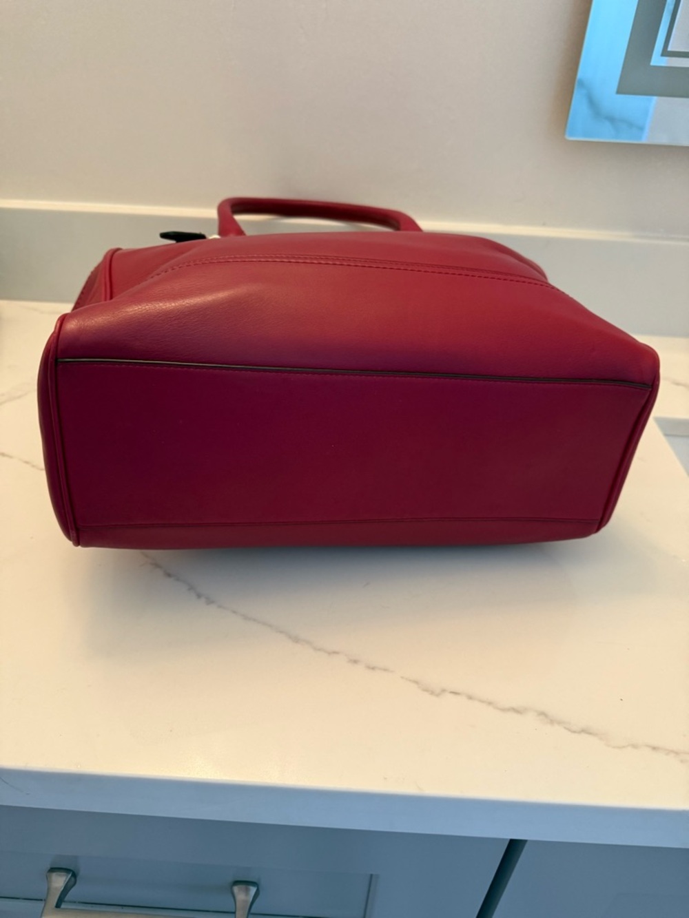 Coach 19890 dark red leather legacy medium, Candace tote shoulder bag - Picture 4 of 16